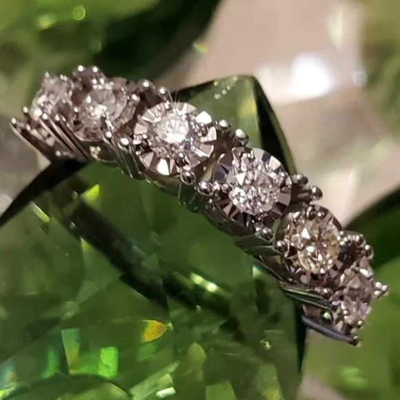 New beautiful diamond 14K white gold ring - Picture 9 of 15